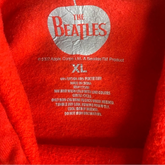 The Beatles Red Hoodie with Yellow Graphic - Picture 7 of 12